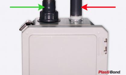 PVC-Coated Conduit Terminating to a Junction Box