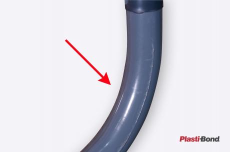 Incorrectly-Bent PVC-Coated Conduit